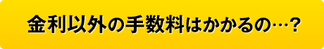 金利以外の手数料はかかるの…？